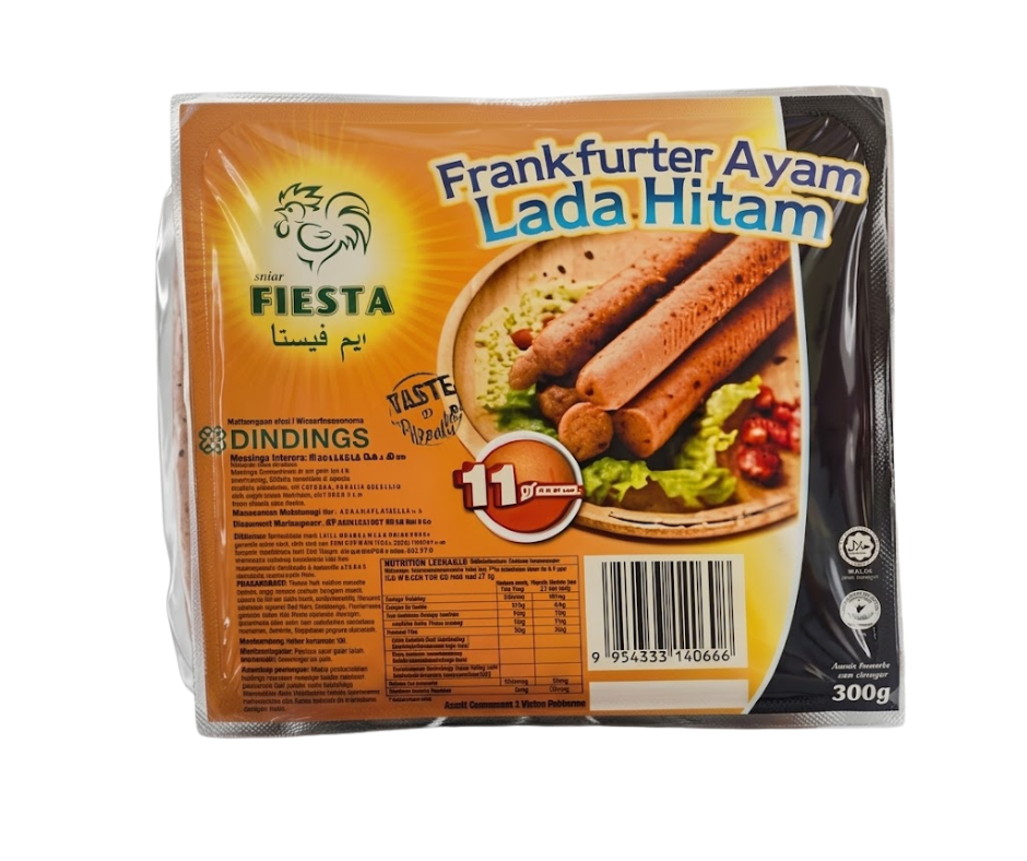Ayam Fiesta - Chicken Frank Black Pepper (300g)